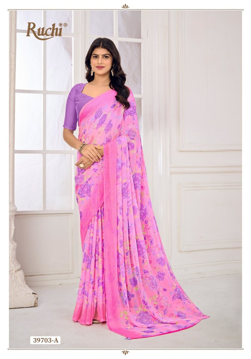 RUCHI STAR CHIFFON VOL-185 39701A TO 39703D 9