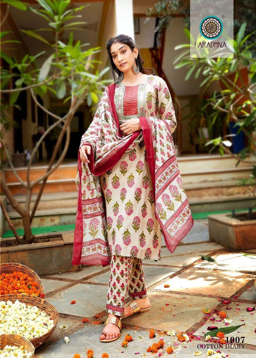 Aradhna Fashion Cotton Diary Vol-1 1001-1012 Series 7