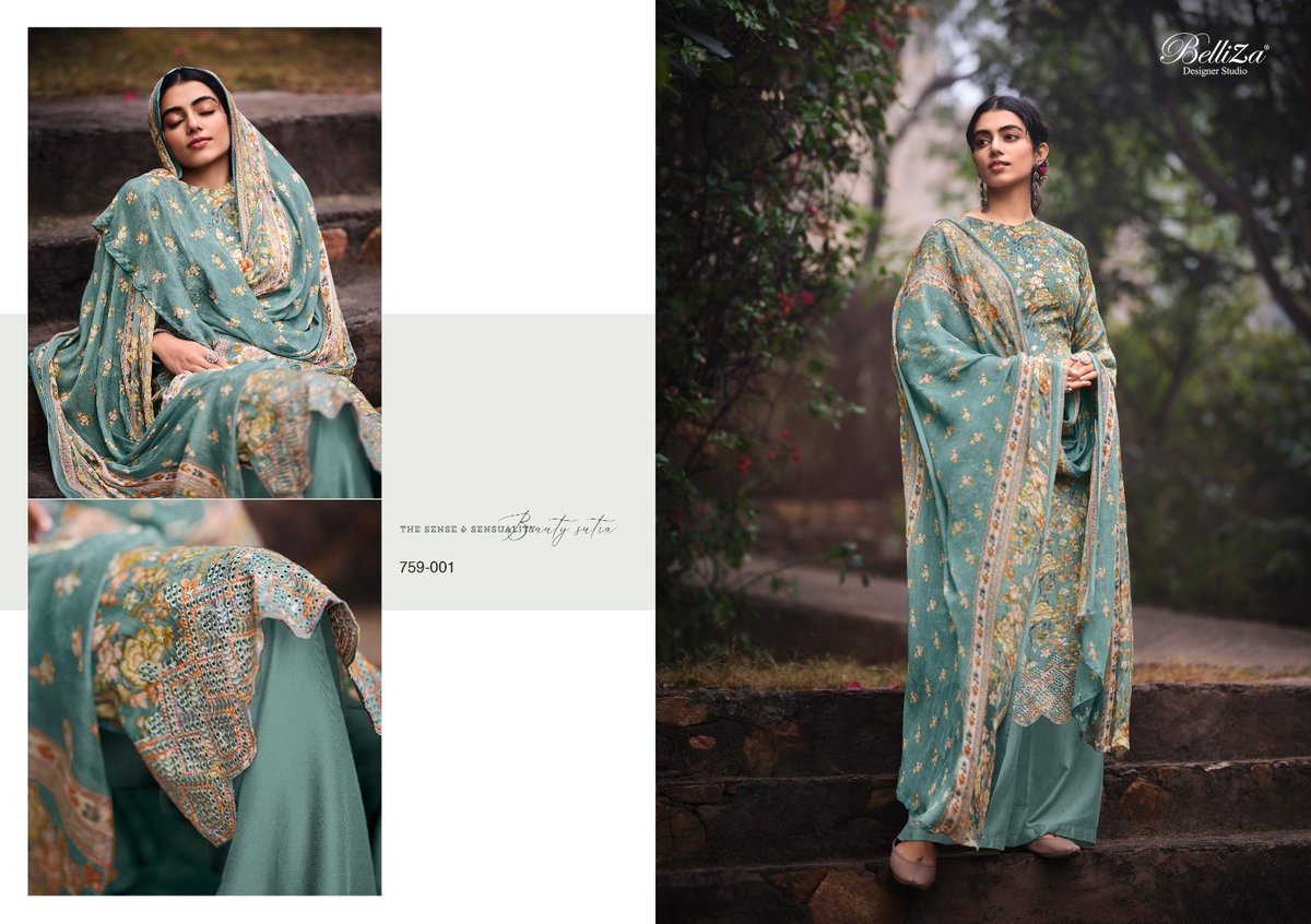 Belliza Designer Seerat 759-001 to 759-010 Series 1