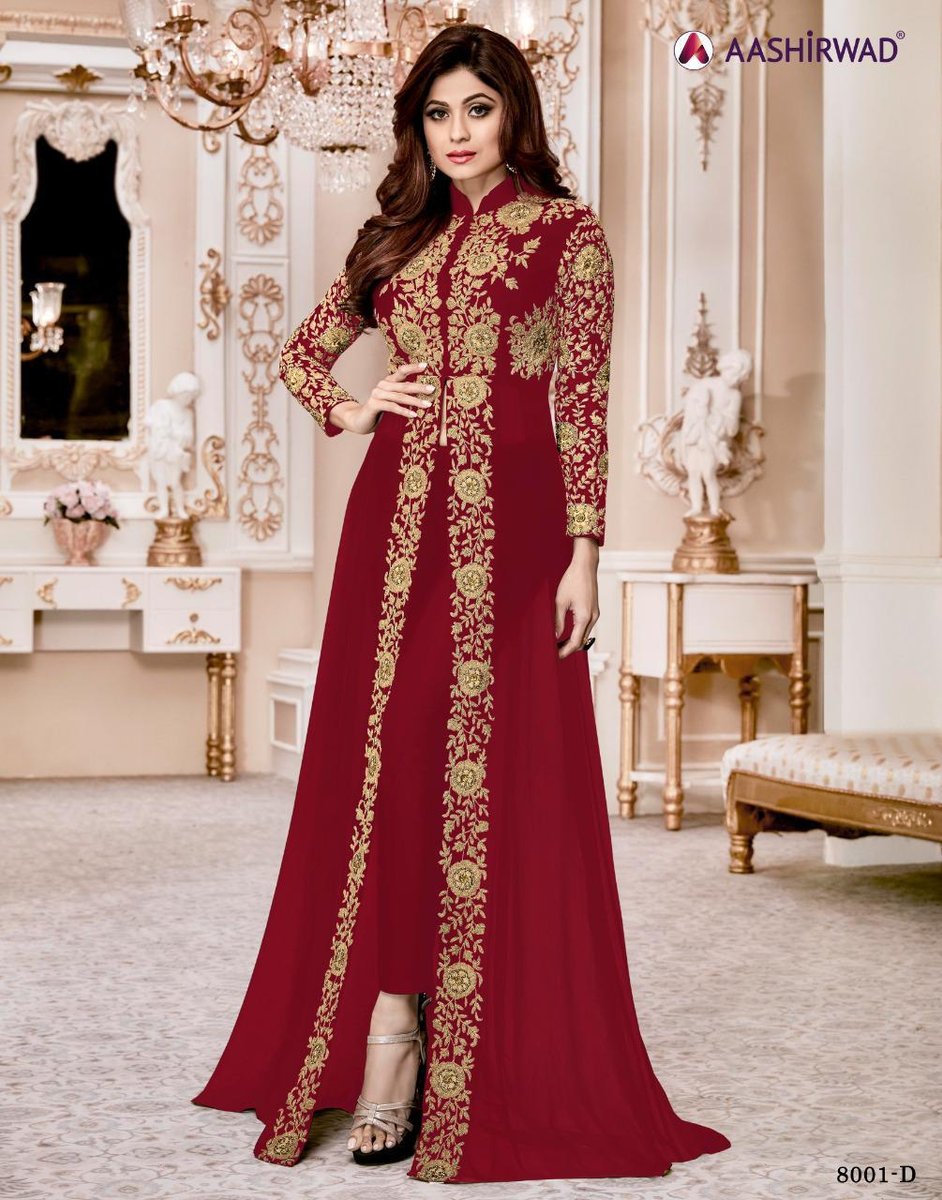 Aashirwad Creation Shamita Gold 8001 New Colors 1