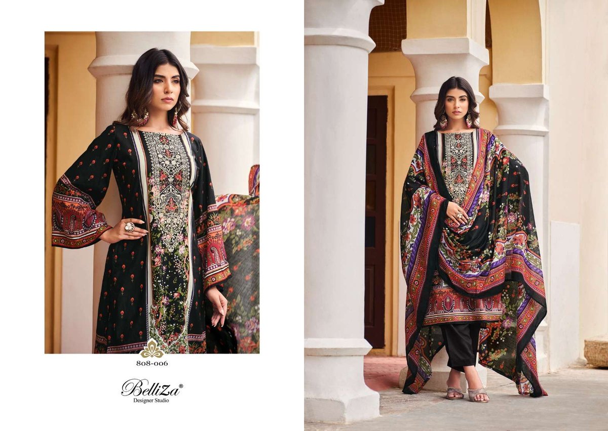 Belliza Designer Naira Vol-14 808-001 to 808-008 Series 6