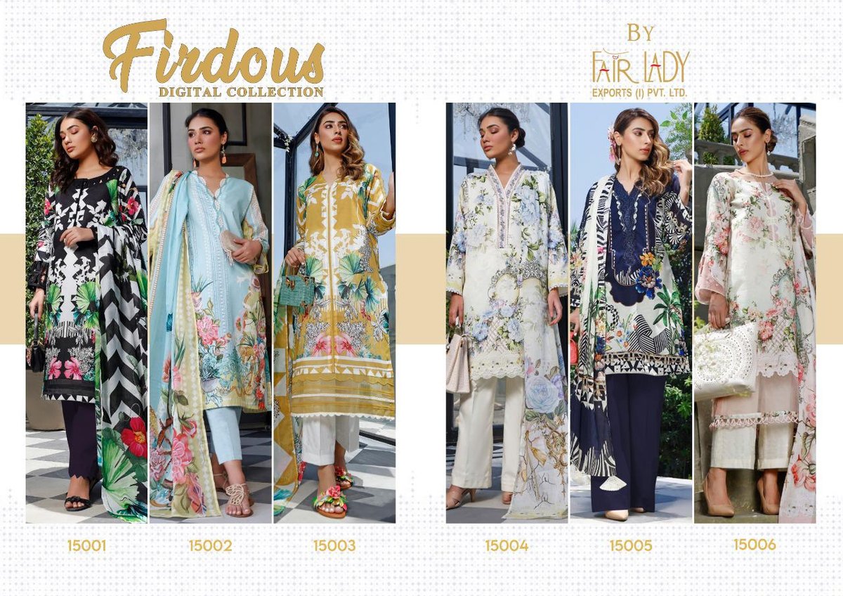 Fair Lady Firdous Digital Collection 15001-15006 Series 7