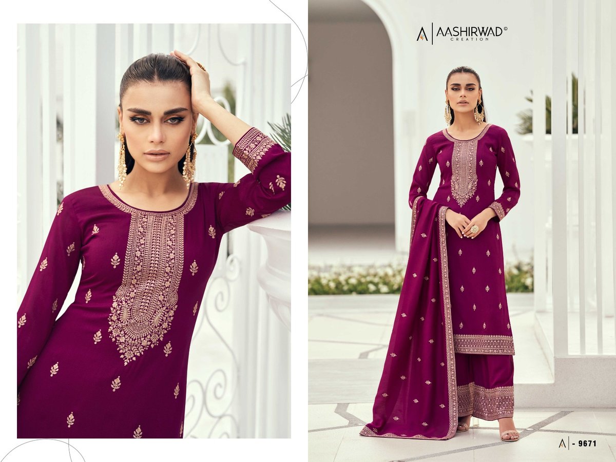 Aashirwad Creation Preet 9670-9674 Series 2