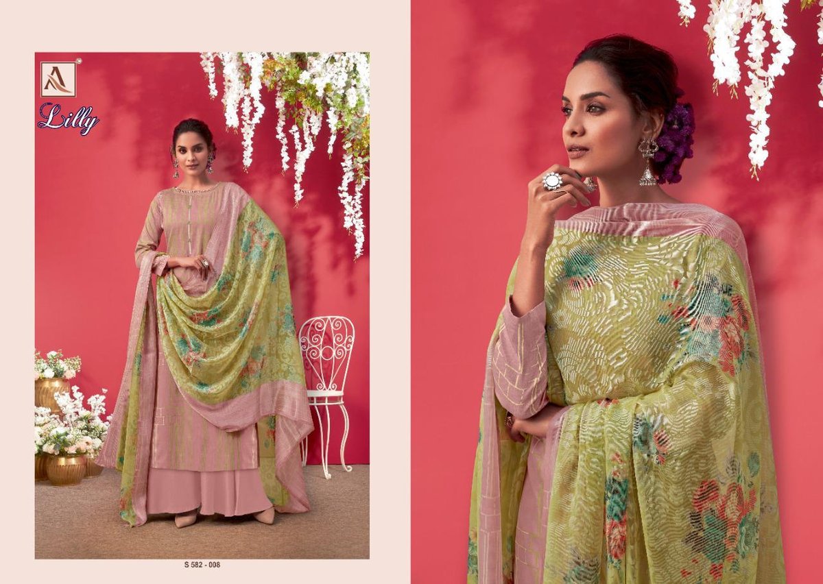 Alok Suits Lilly 582-001 to 582-010 Series 8