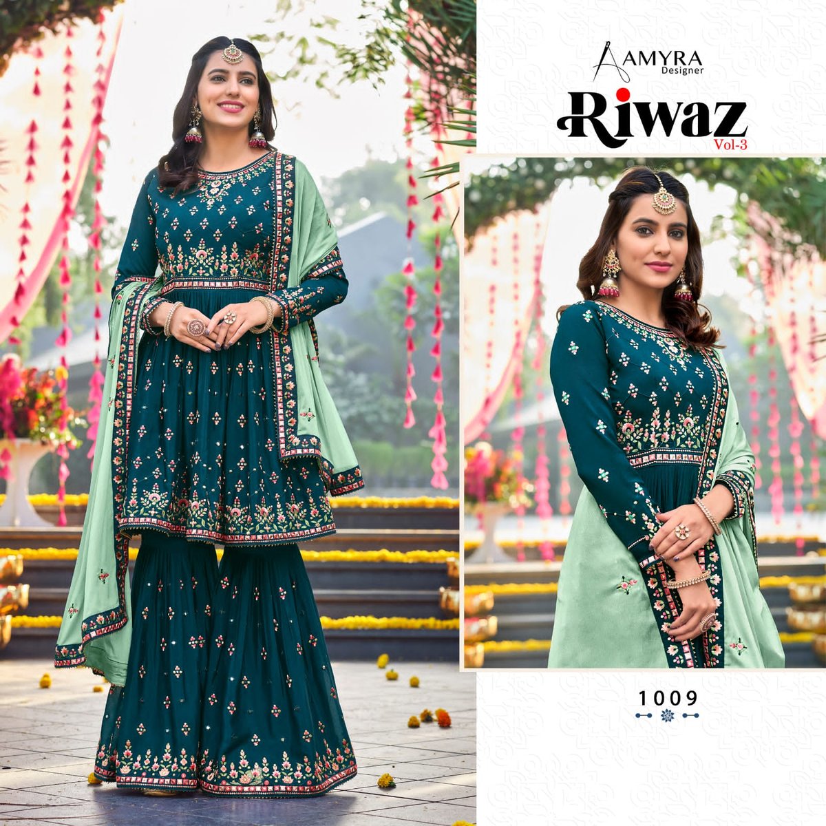 Aamyra Designer Riwaz Vol-3 1009-1012 Series 1