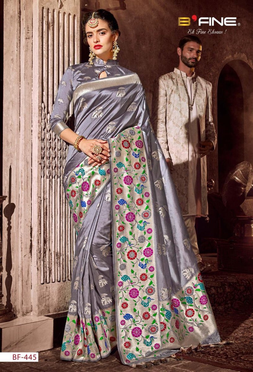 B Fine Saree Aks 439-451 Series 7