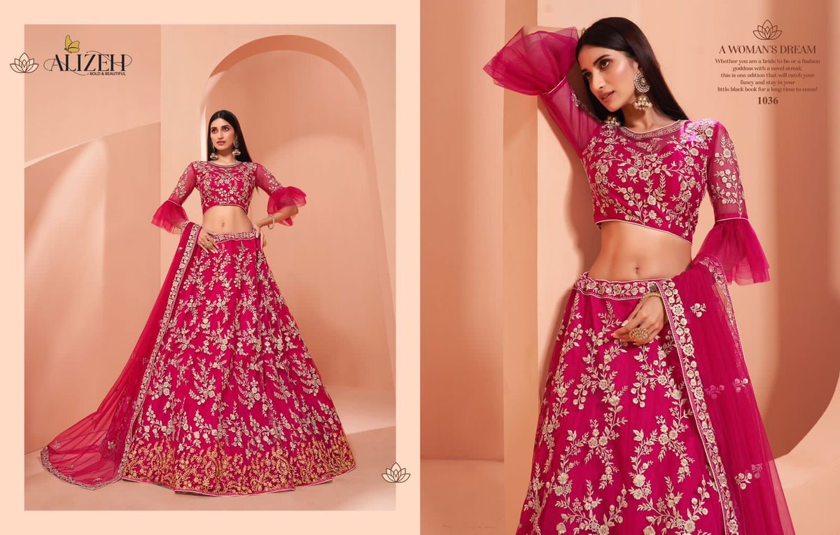 Alizeh Lehenga Wedding Affair Vol-2 1035-1038 Series 2