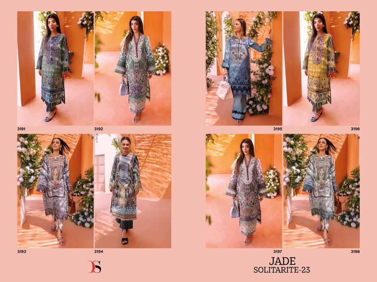 Deepsy Suit Jade Solitarite Vol-23 3191-3198 Series 9