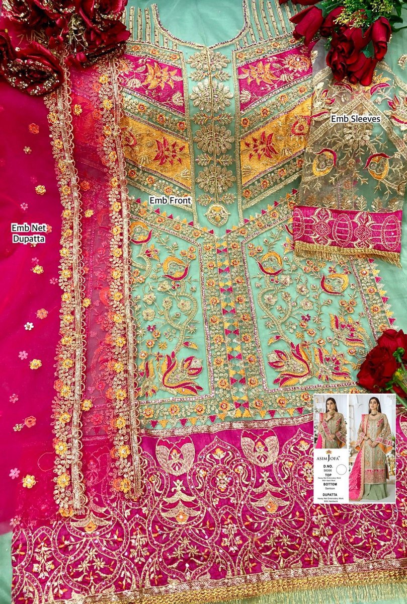 Asim Jofa Super Hit 56066 Dress Material 2