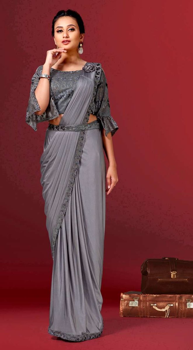 Aamoha Trendz Ready To Wear Designer Saree 1015735 Colors 3