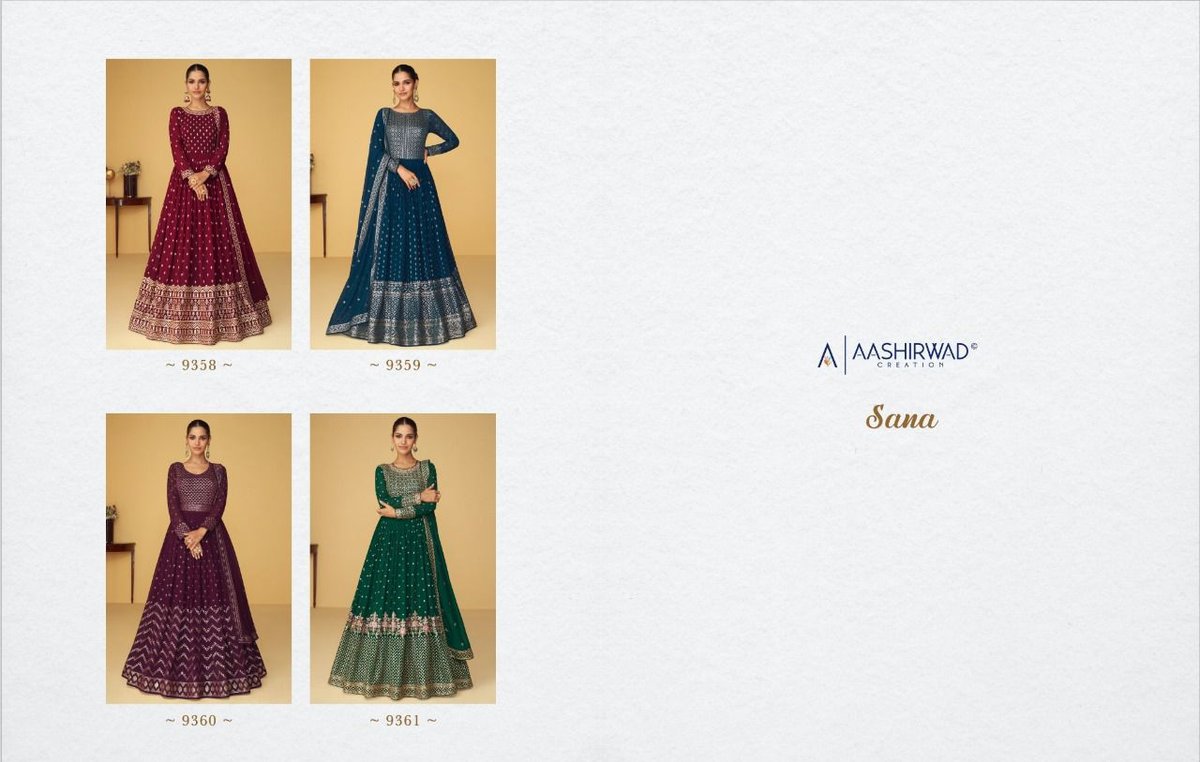 Aashirwad Creation Sana 9358-9361 Series 5