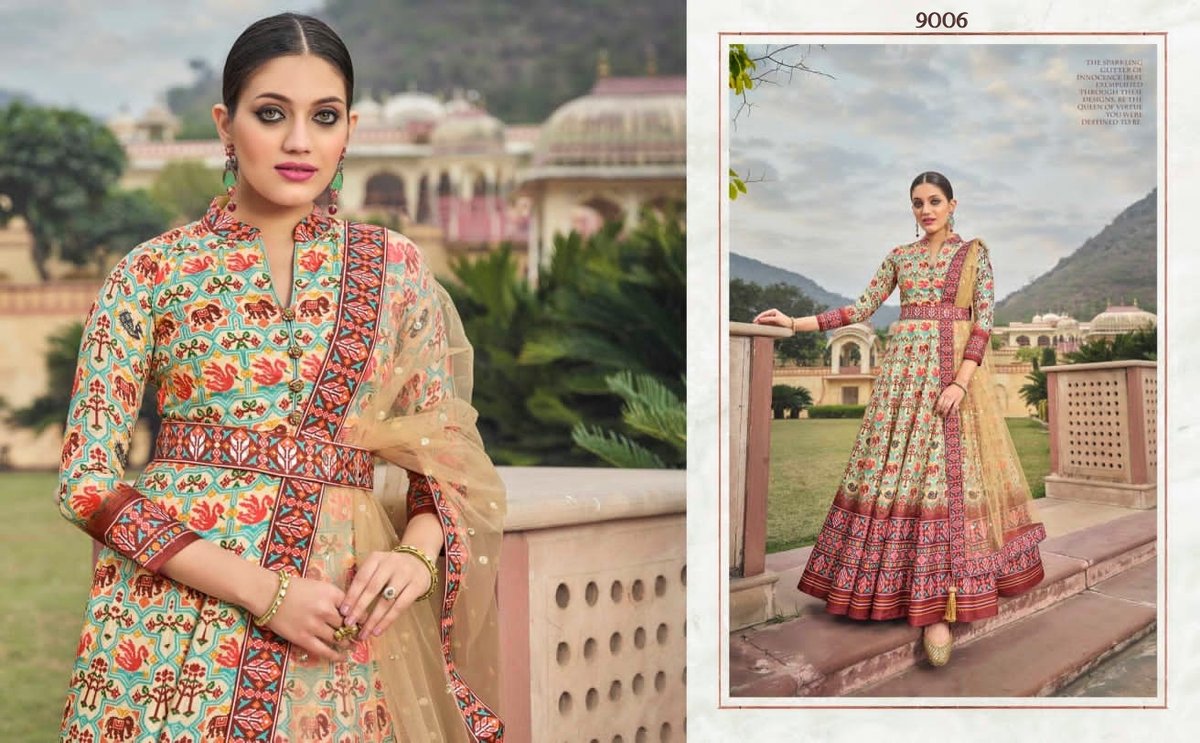 Virasat Gowns Patola 9001-9006 Series 6