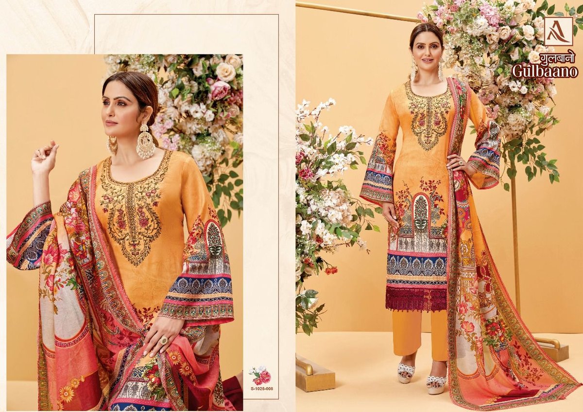 Alok Suit Gulbaano 1025-001 to 1025-008 Series 8