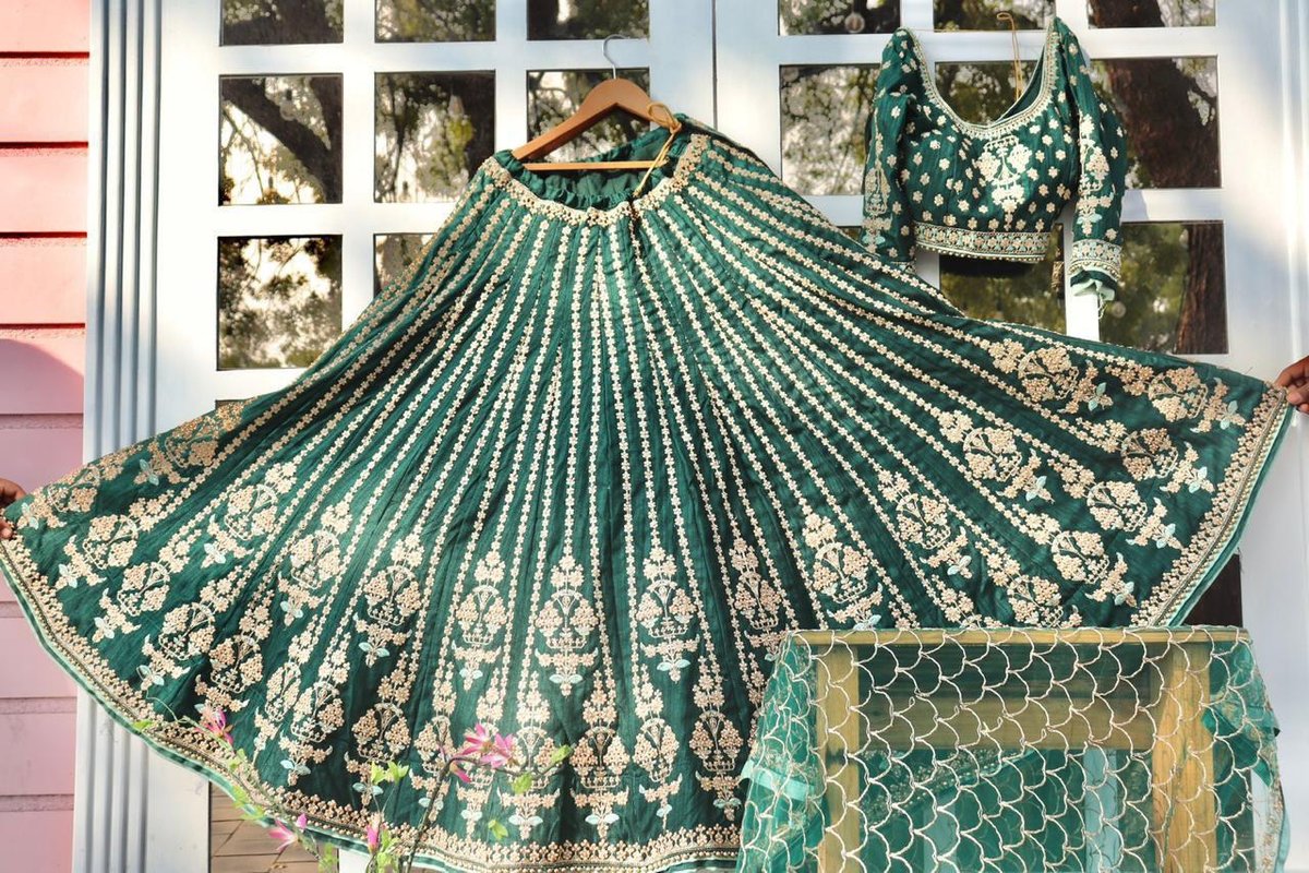 AF Peafowl Bridal Lehangas Choli Design-984 4