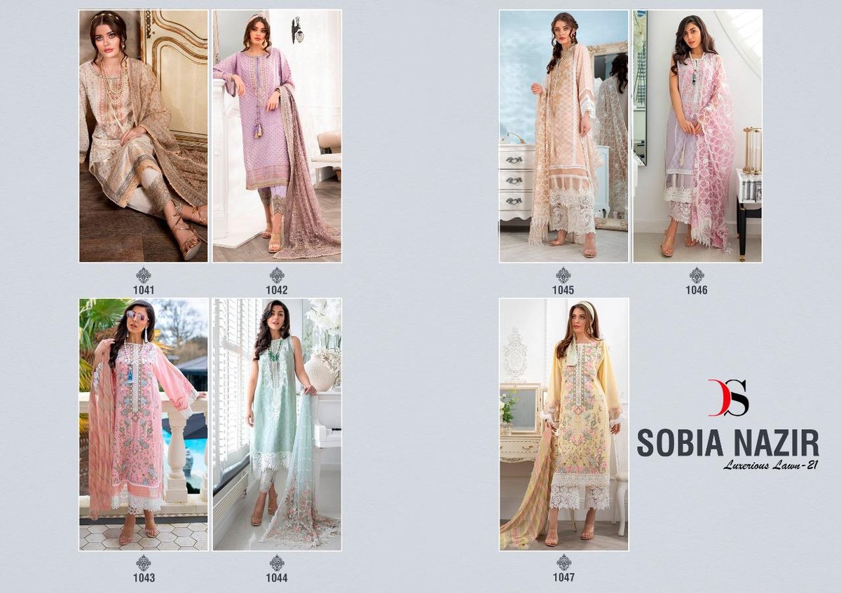 Deepsy Suits Sobia Nazir Lawn 21 1041-1047 Series 8