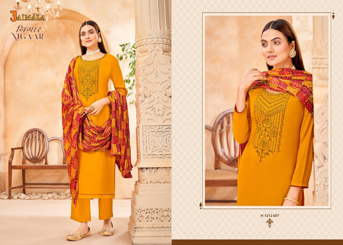 Alok Suit Jaimala Nigaar 1212-001 to 1212-008 Series 7