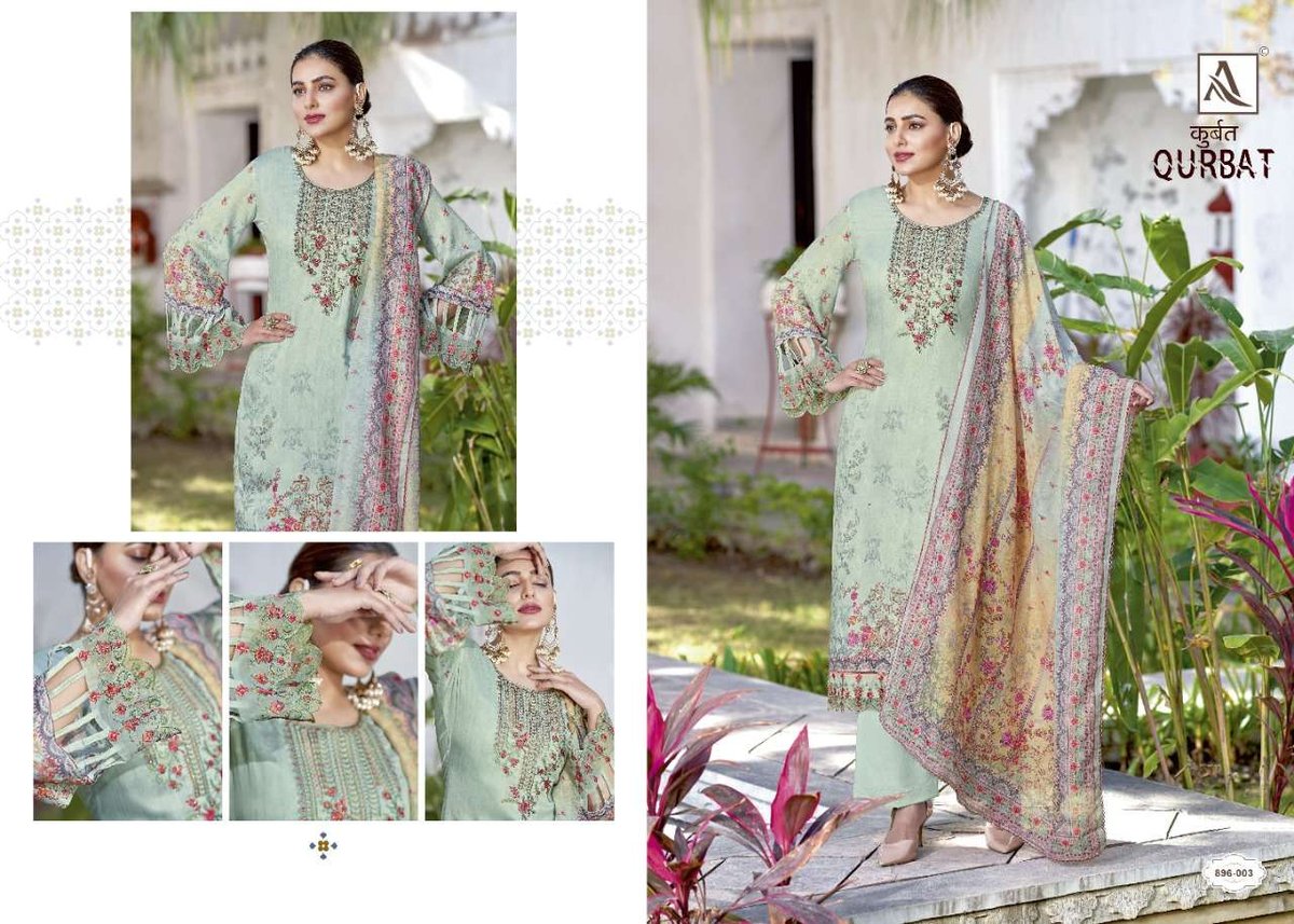 Alok Suit Qurbat 896-001 to 896-008 Series 3
