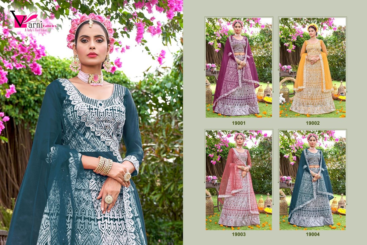 Varni Fabric Zeeya Sakshi 19001-19004 Series 5