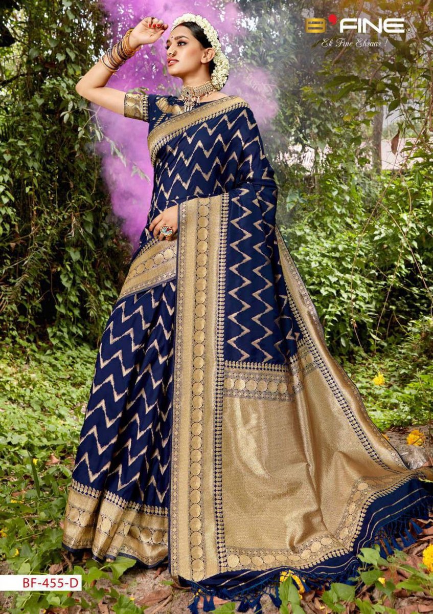 B'Fine Saree Roohani 455 Colors 4
