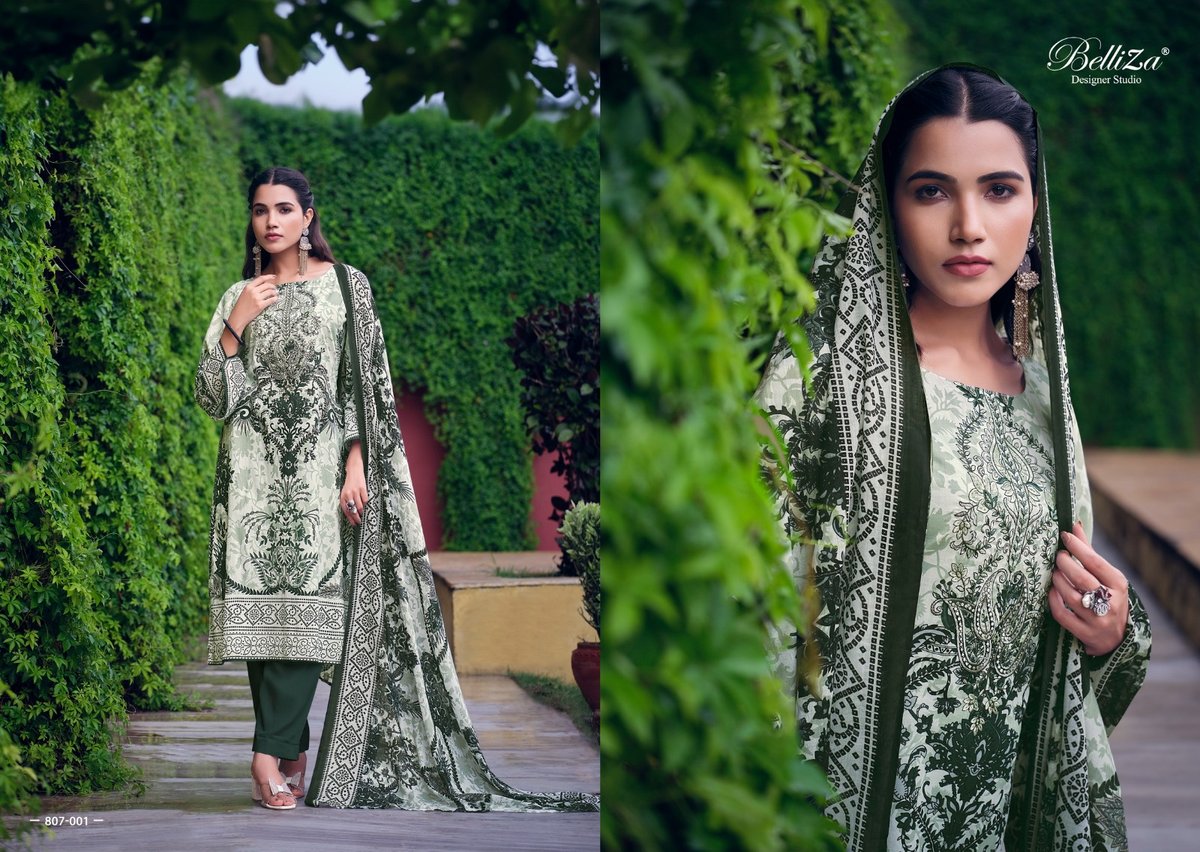 Belliza Designer Naira Vol-13 807-001 to 807-008 Series 1