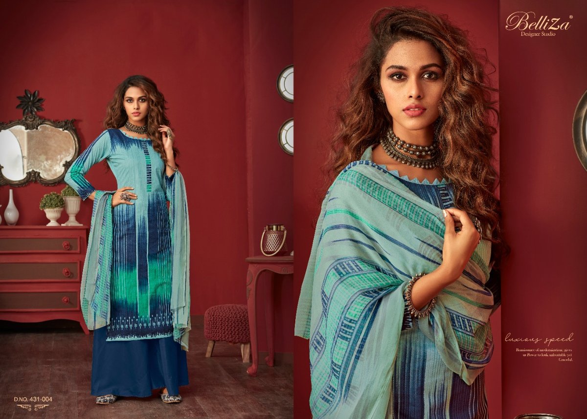 Belliza Designer Farhana 431-001 To 431-010 Series 4