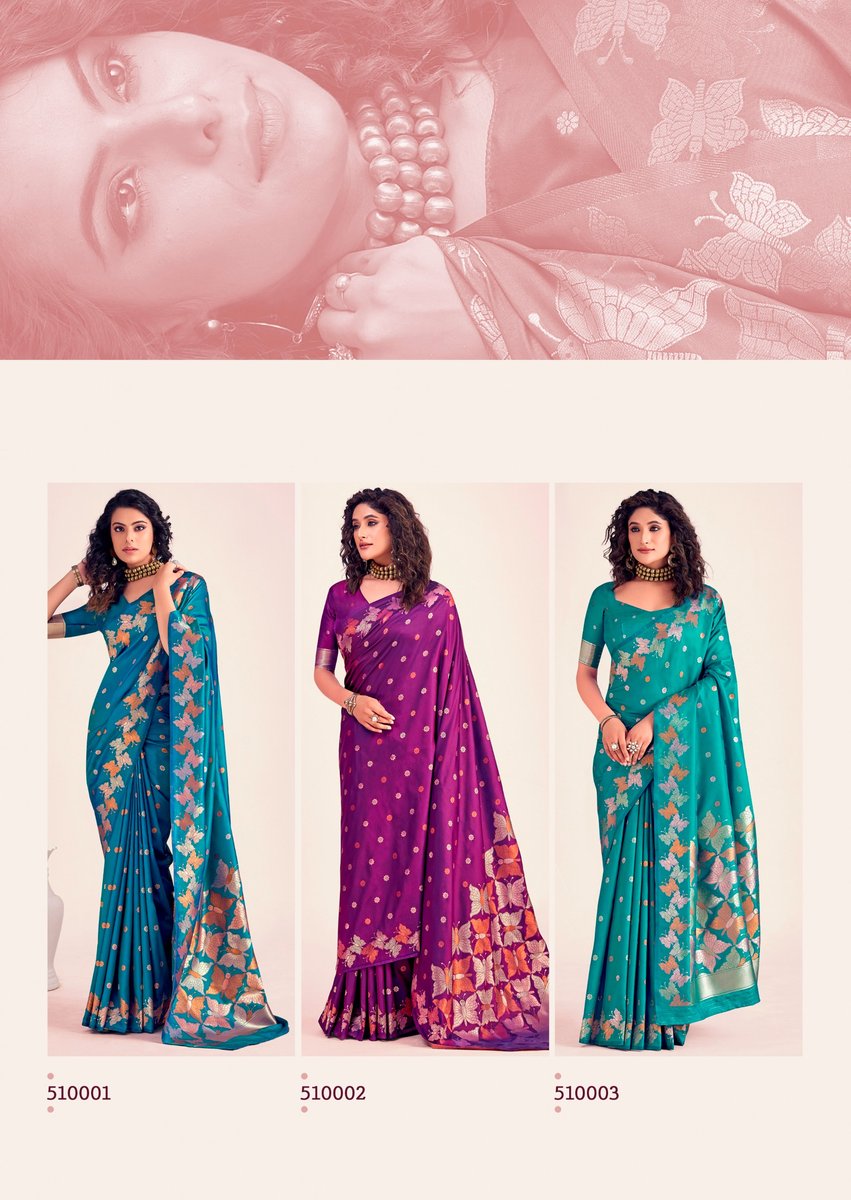 RAJPATH BUTTER FLY SILK 510001 TO 510006 8