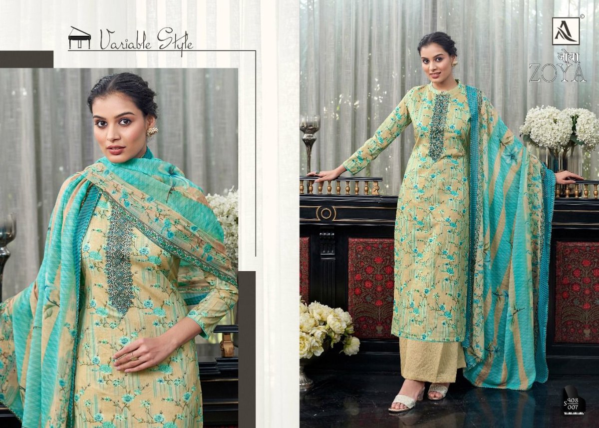 Alok Suit Zoya 908-001 to 908-010 Series 7