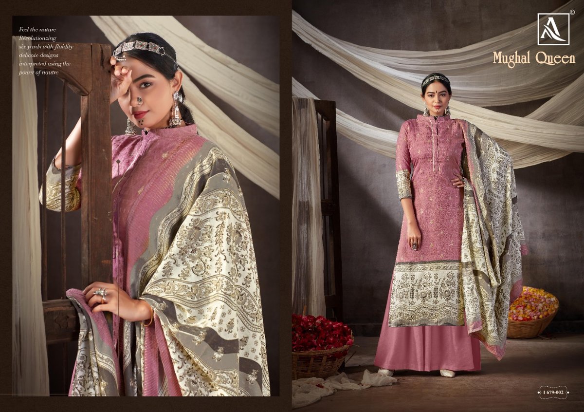 Alok Suits Mughal Queen 679-001-679-008 Series 2
