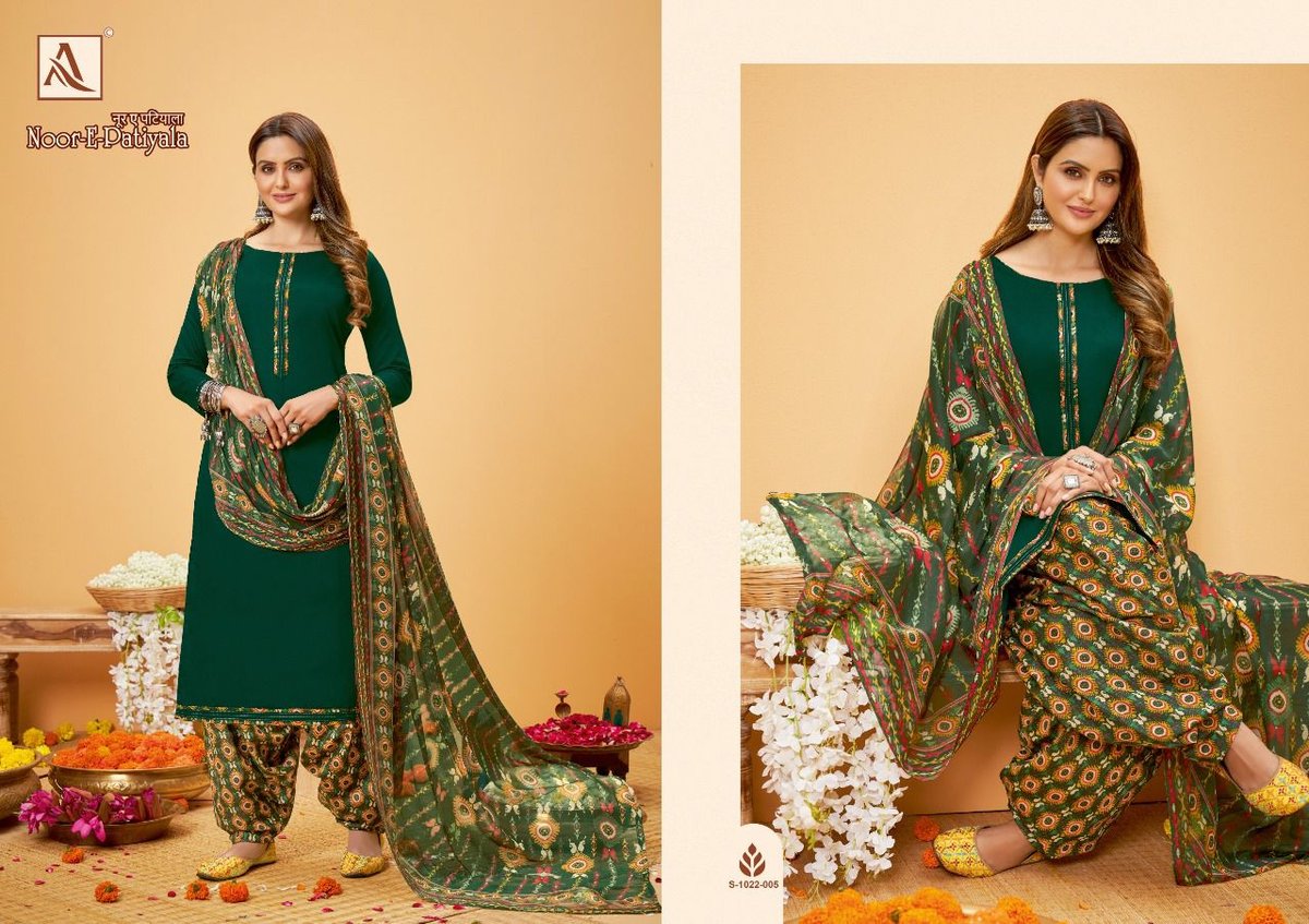 Alok Suit Noor-E-Patiyala 1022-001 to 1022-008 Series 5