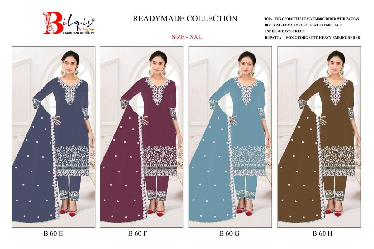 BILQIS READYMADE COLLECTION B-60-E TO B-60-H 5