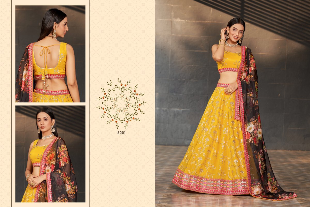 ZEEL CLOTHING GOLDEN PALM 8001 TO 8011 1