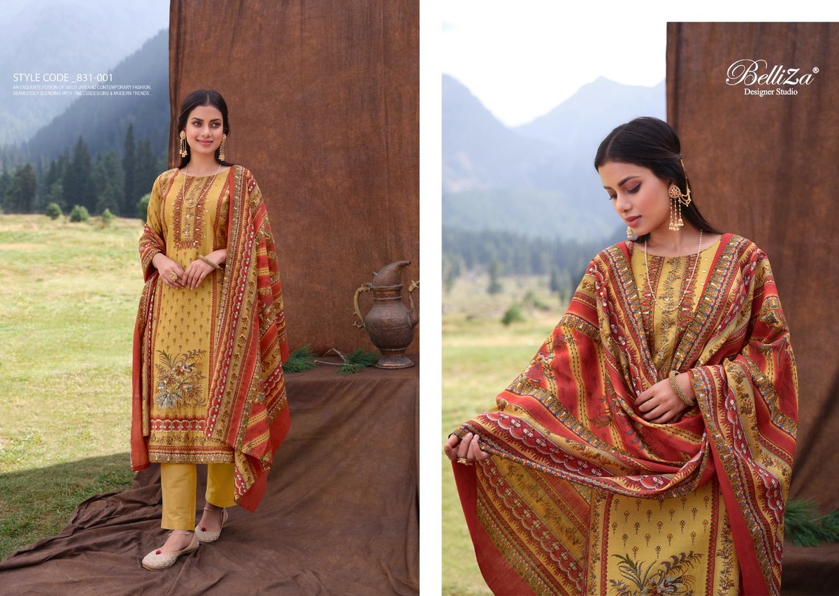 Belliza Designer Khwaab 831-001 to 831-008 Series 1