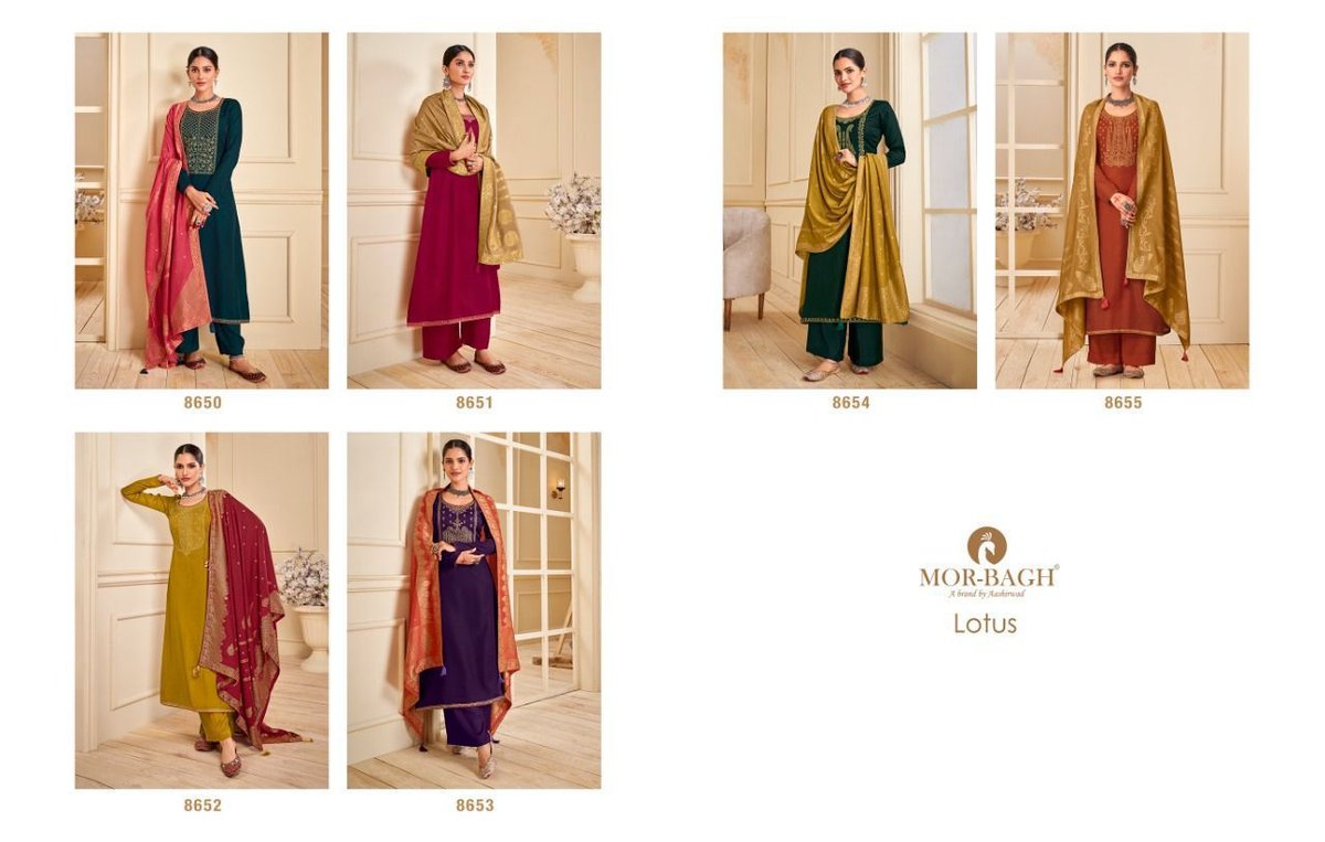 Aashirwad Creation Mor Bagh Lotus 8650-8655 Series 7