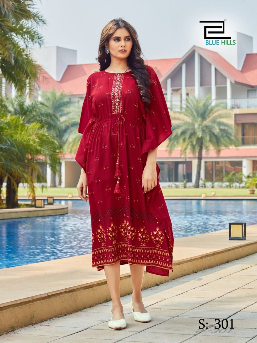 Blue Hills Kaftan Stare Vol-3 S-301 to S-304 Series 1