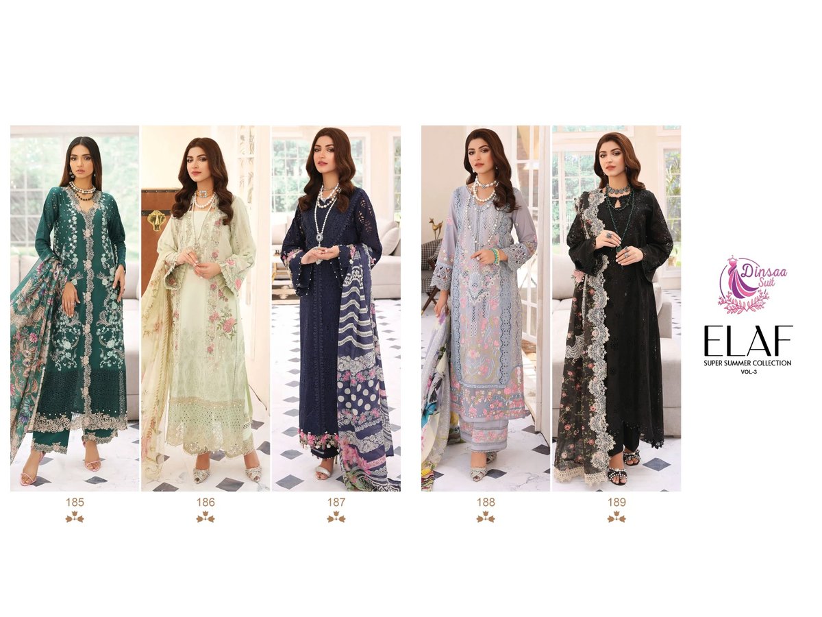 Dinsaa Suit Elaf Vol-3 185-189 Series 6
