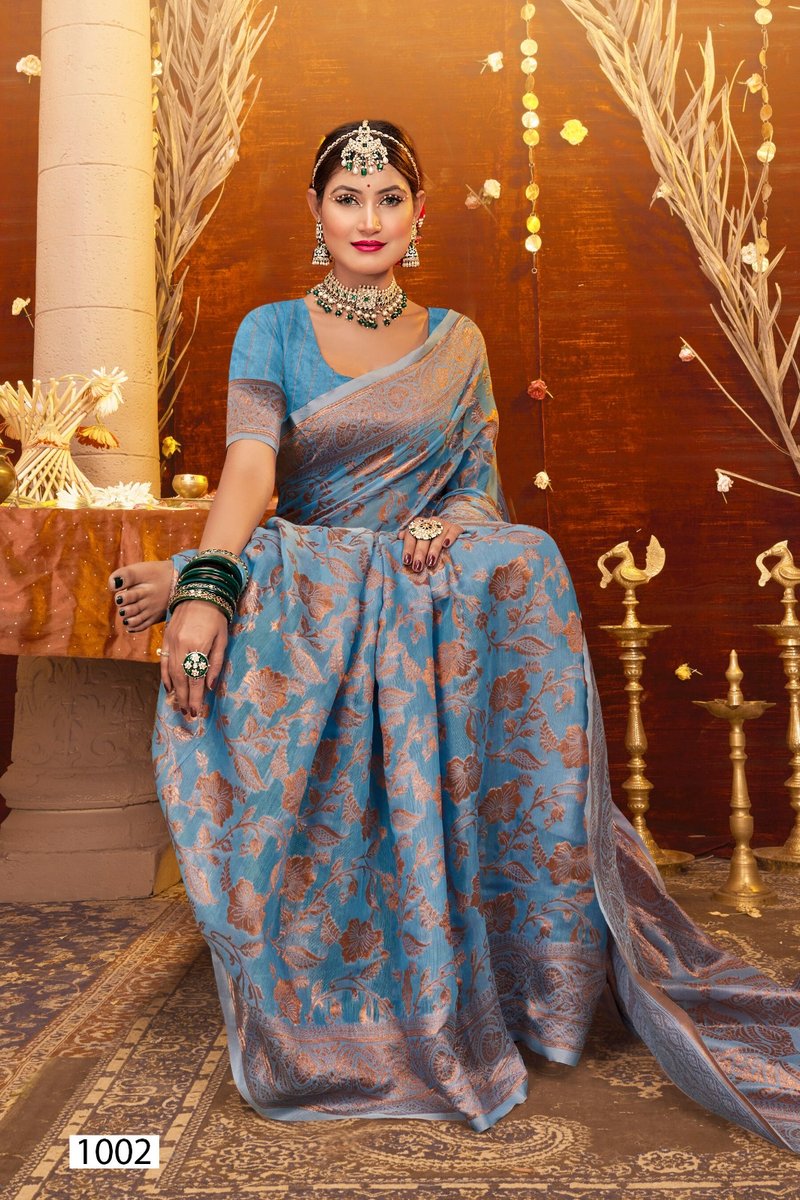 SAROJ SAREE ATLANTIC COTTON VOL-1 1001 TO 1006 2