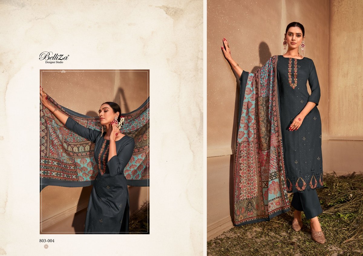 Belliza Designer Gulzaar 803-001 to 803-008 Series 4