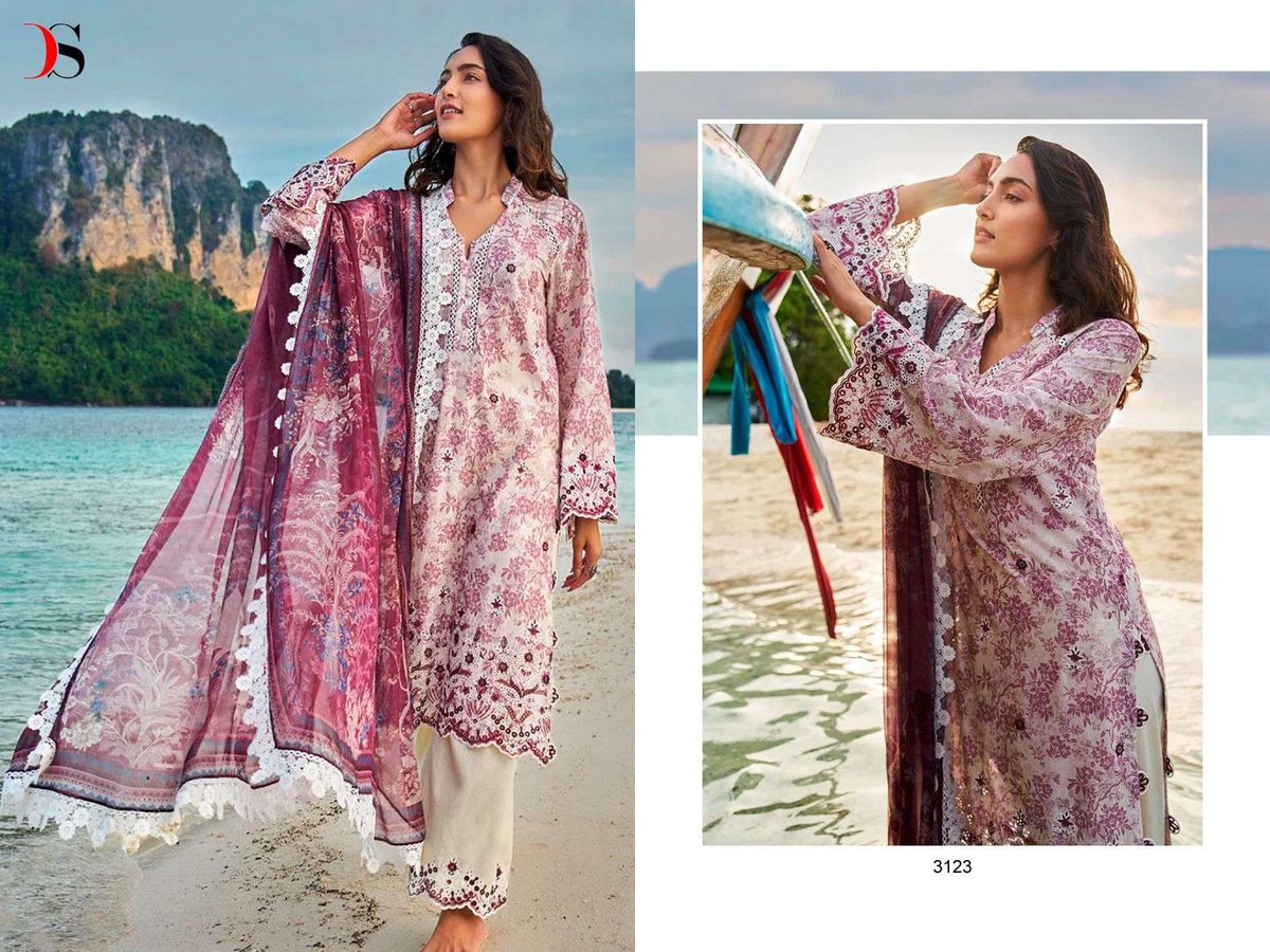 Deepsy Suit Chikankari Vol-23 3121-3128 Series 3