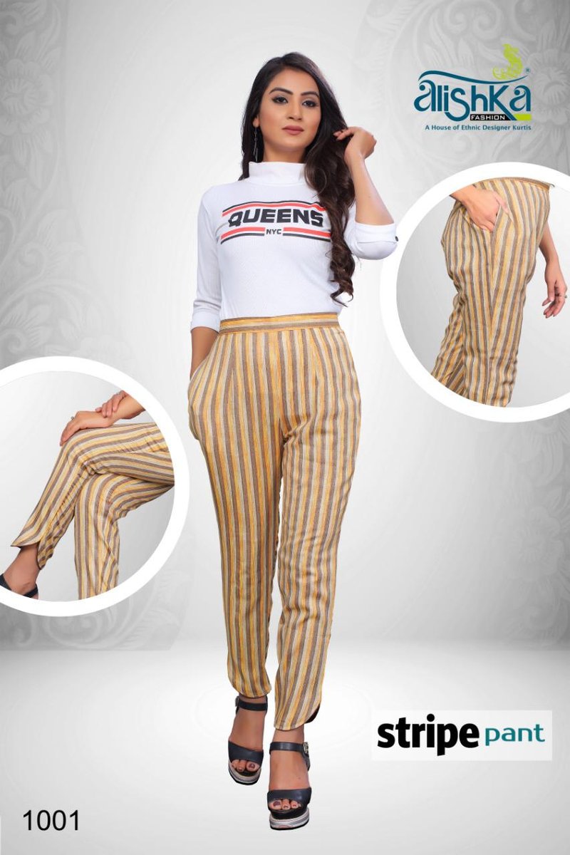 Alishka Fashion Stripe Pant 1001-1004 Series 1
