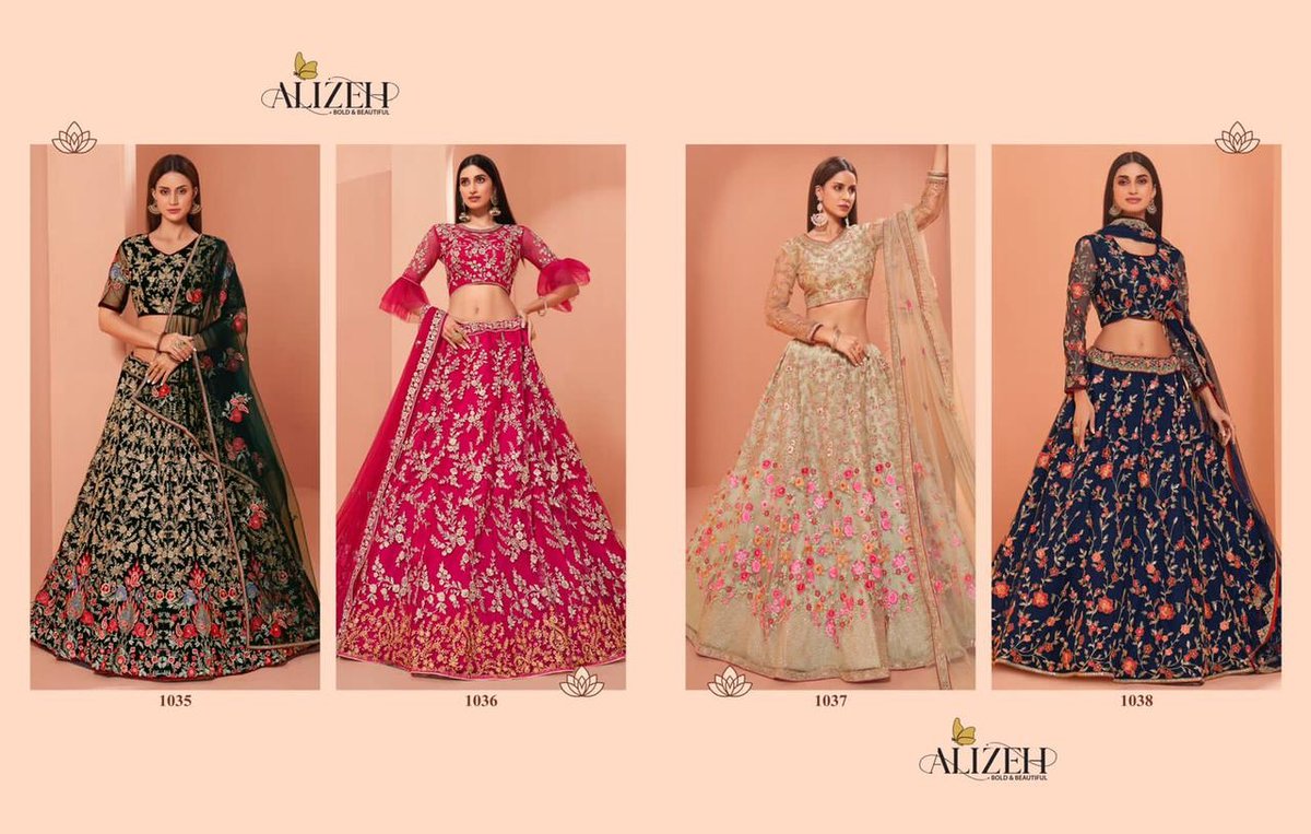 Alizeh Lehenga Wedding Affair Vol-2 1035-1038 Series 5