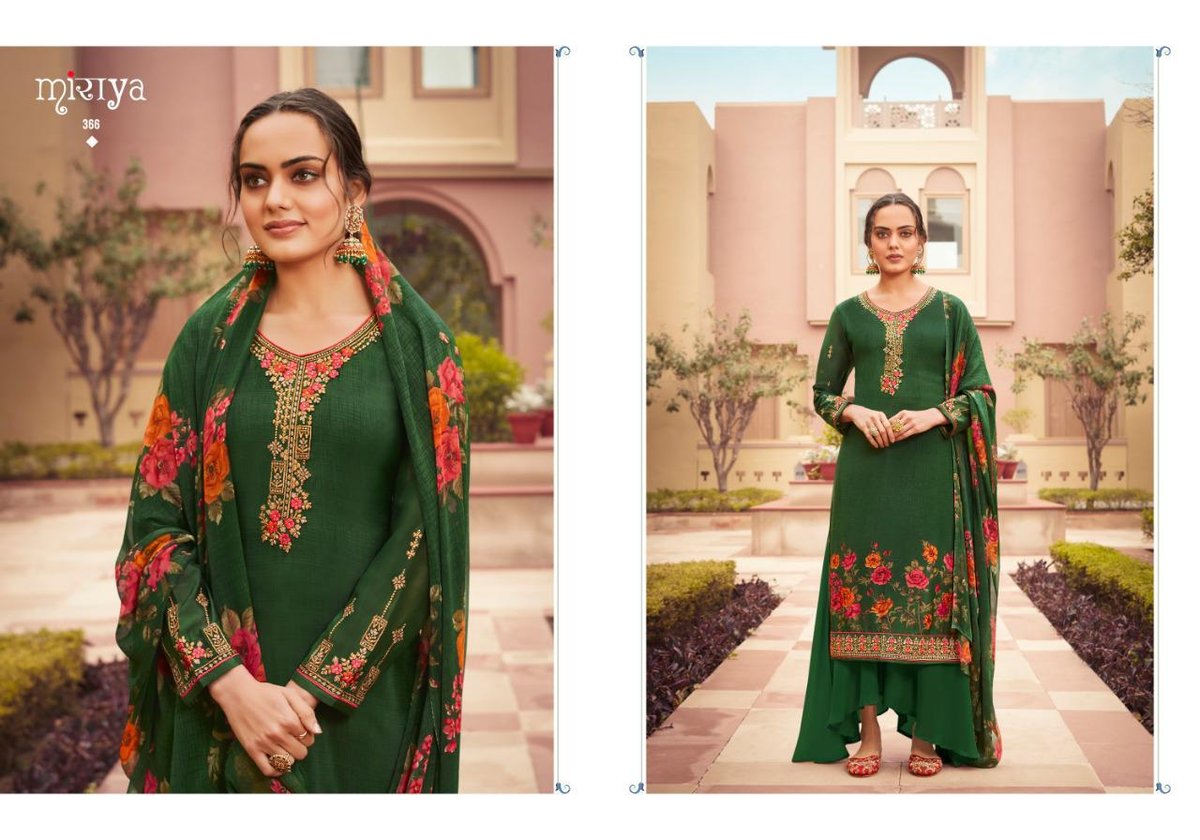 Aarav Trendz Miraya Platinum Crape 361-368 Series 6
