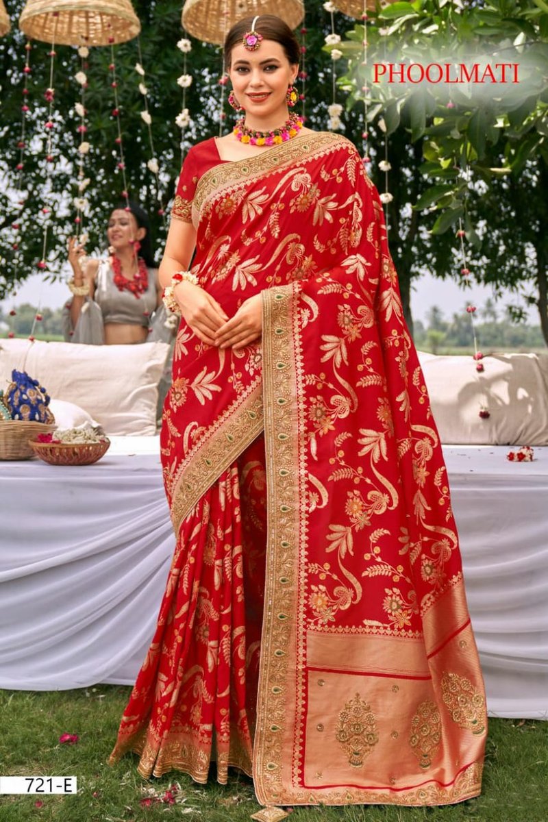 B Fine Saree Phoolmati 721 Colors 5
