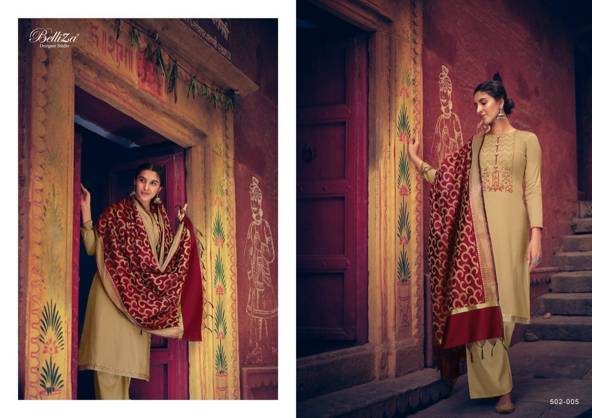 Belliza Designer Banaras 502-001-502-008 Series. 5