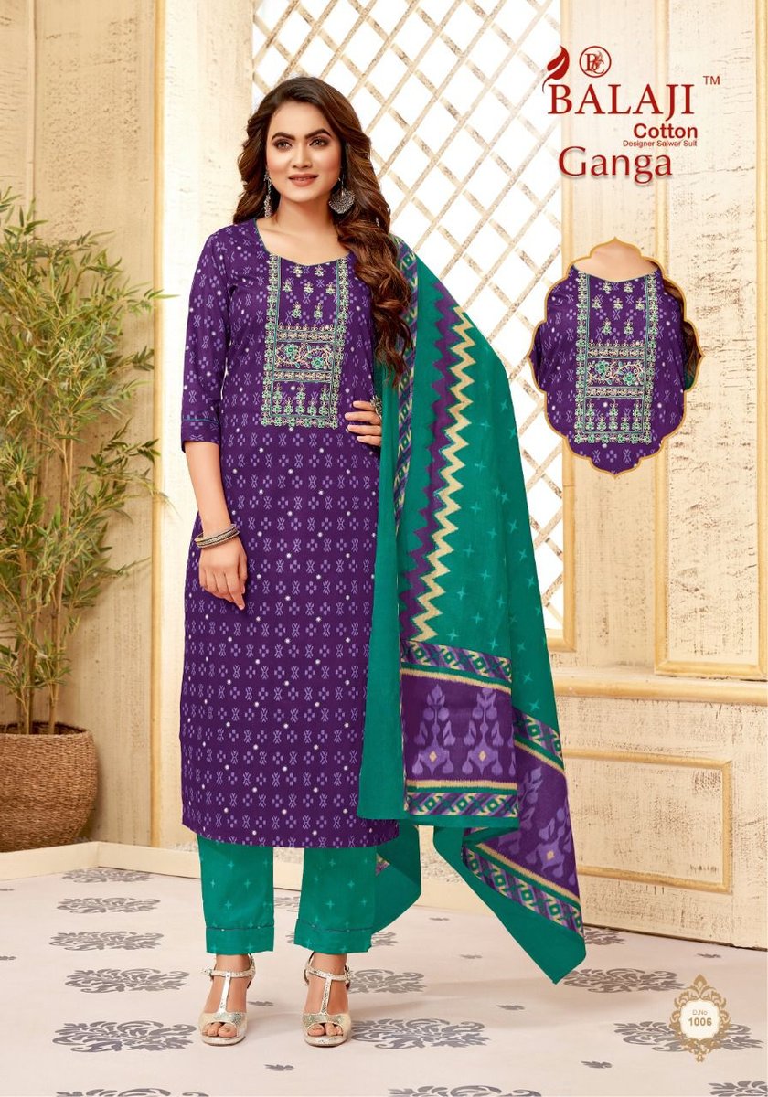 Balaji Cotton Ganga 1001-1012 Series 6
