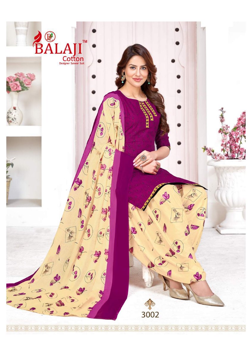Balaji Cotton Sui Dhaga Vol-3 3001-3012 Series 2