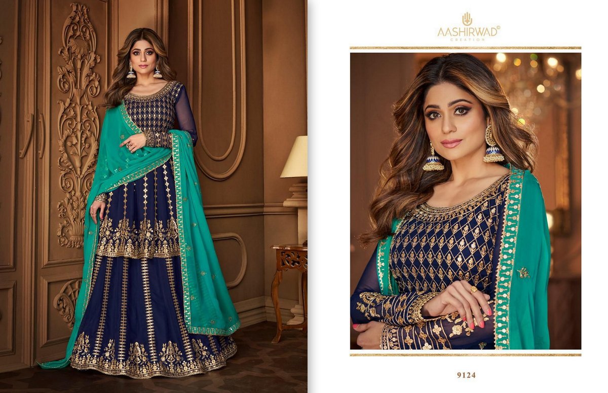 Aashirwad Creation Niharika 9121-9125 Series 4