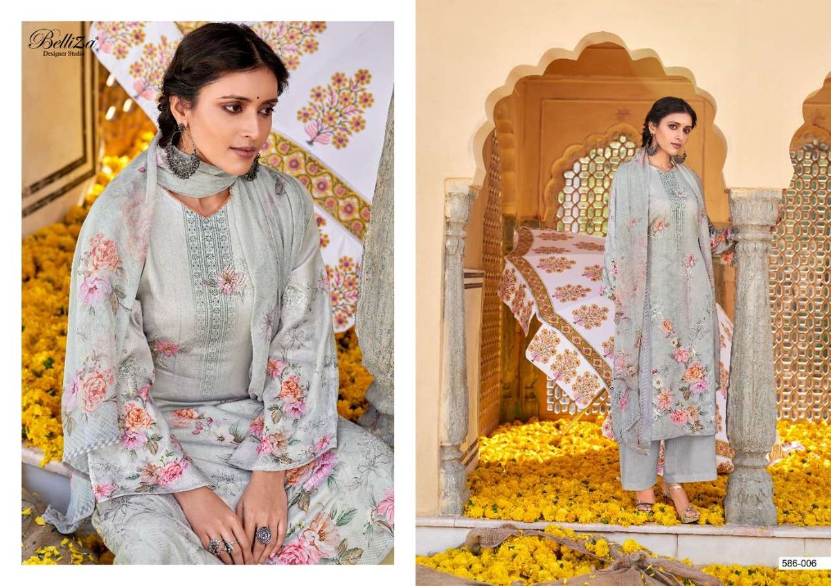 Belliza Designer Harnaaz 586-001 to 586-006 Series 6