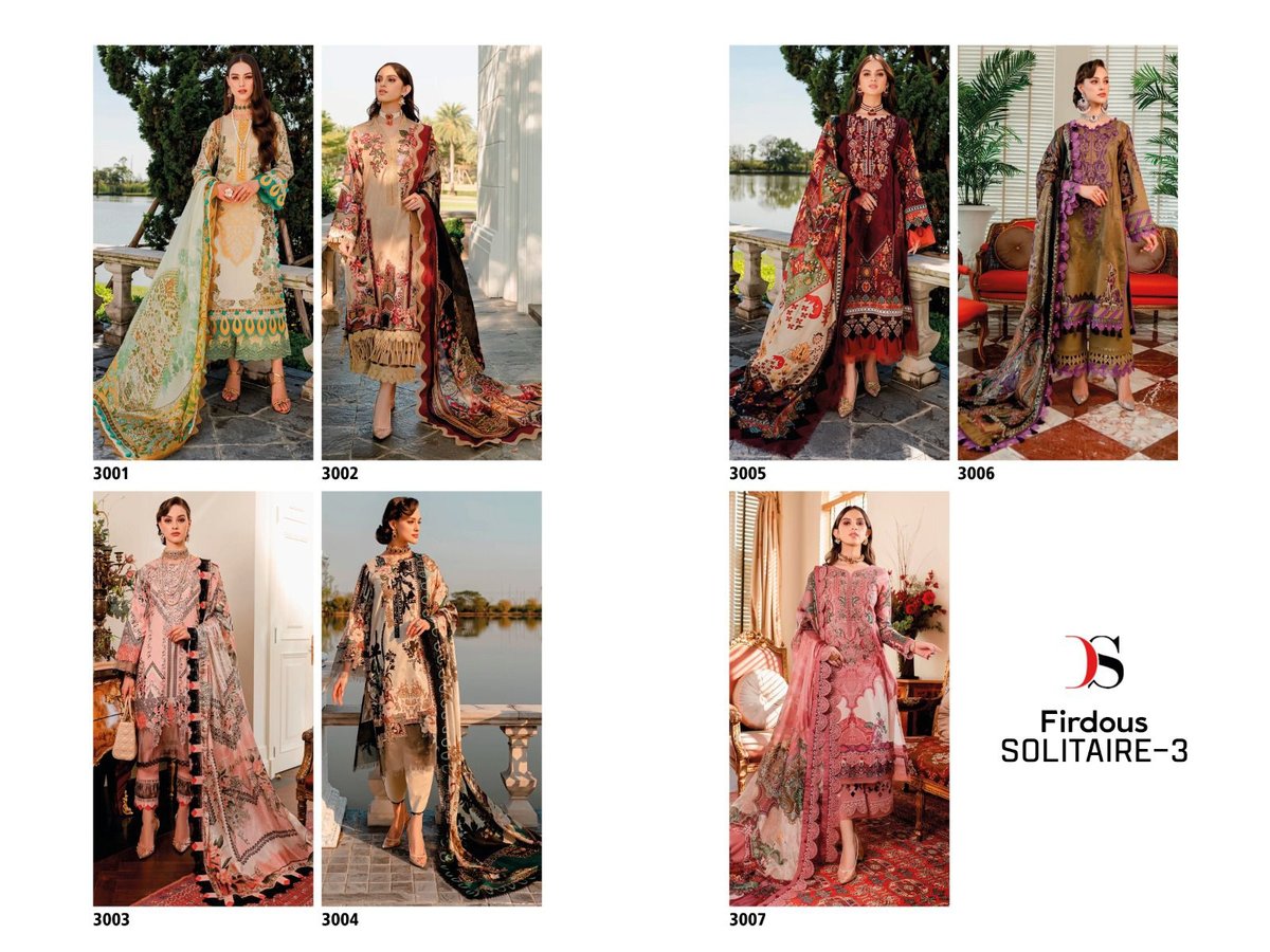Deepsy Suit Firdous Solitaire Vol-3 3001-3007 Series 8