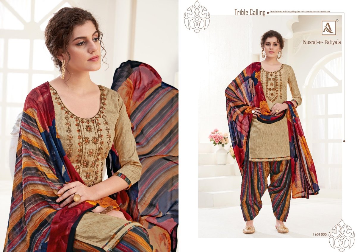 Alok Suits Nusrat E Patiyala 651-001-651-010 Series 5