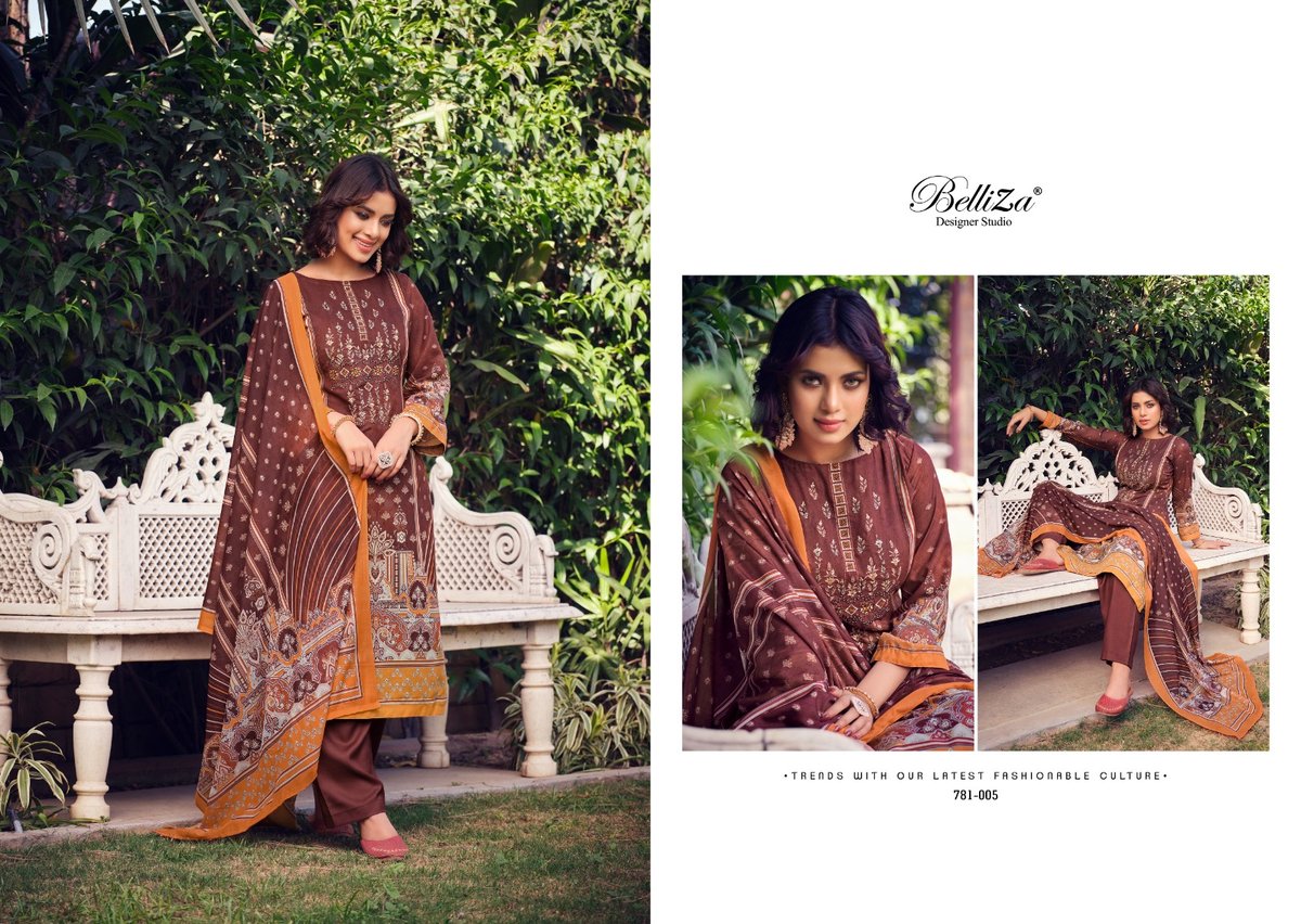 Belliza Designer Ziana Vol-2 781-001 to 781-008 Series 5